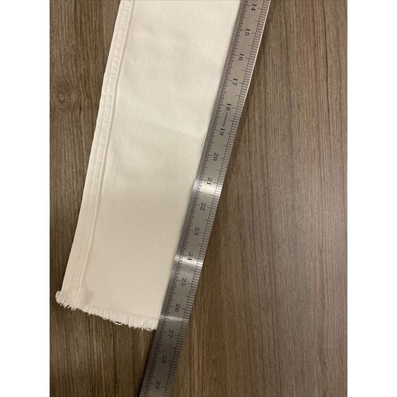 We The Free People Skinny Jeans Size 24 Mid Rise‎ In White Color MSRP $78 - Picture 9 of 13